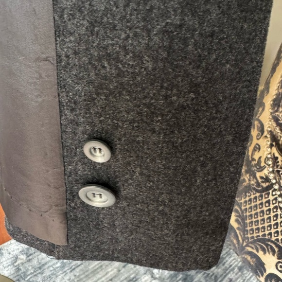 Pendleton Womens Vintage Wool Dark Grey Double-Brest Blazer Size 14 - Picture 5 of 14